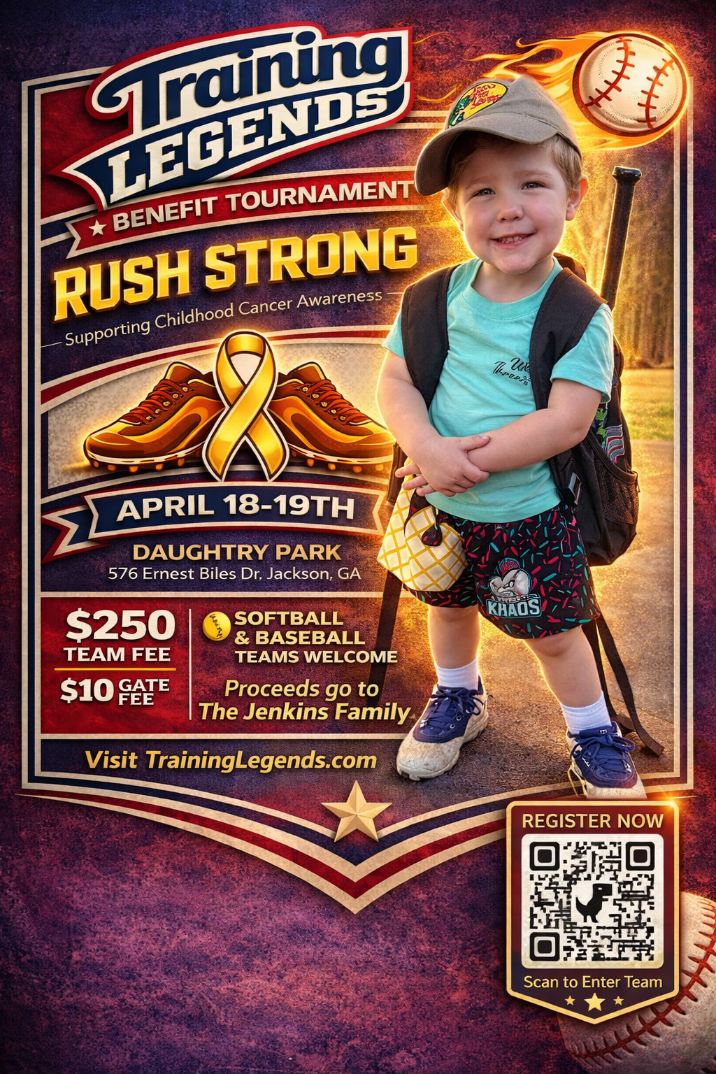 Let's Do it For RUSH!!(Softball): Childhood Cancer Awareness Benefit 