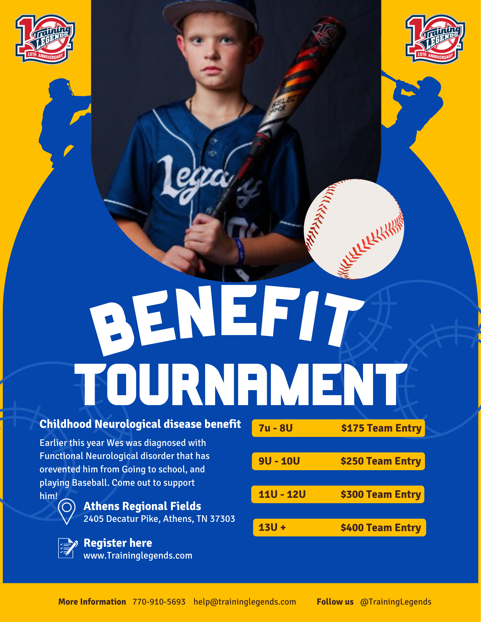 Let's do it for Wes!!! Childhood Neurological disease Benefit